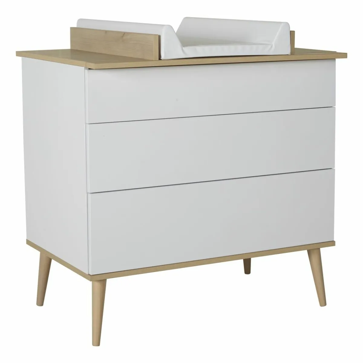 Quax Commode Barrier * Commode Extensie Flow White & Oak Wit