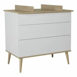 Quax Commode Barrier * Commode Extensie Flow White & Oak Wit
