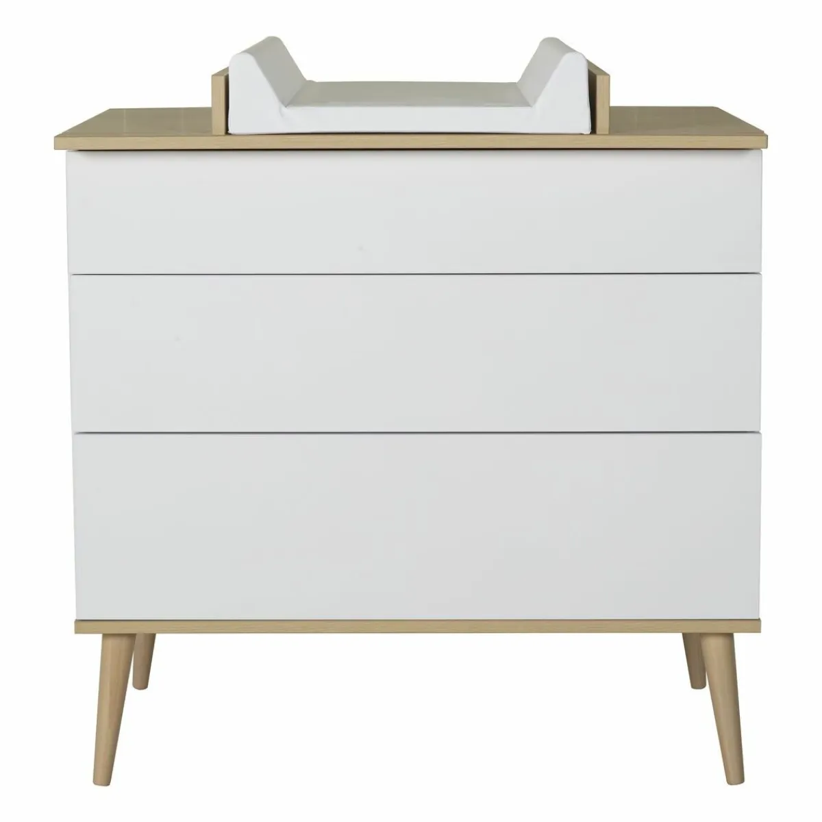 Quax Commode Barrier * Commode Extensie Flow White & Oak Wit