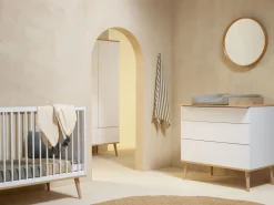 Quax Commode Barrier * Commode Extensie Flow White & Oak Wit