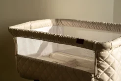 Quax Wiegen En Co-Sleepers * Co-Sleeper Side-by-Side Naturel Quilted - Clay