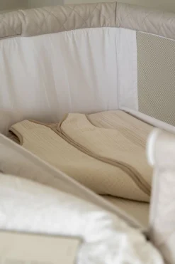 Quax Wiegen En Co-Sleepers * Co-Sleeper Side-by-Side Naturel Quilted - Clay