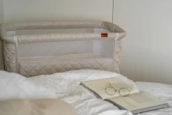 Quax Wiegen En Co-Sleepers * Co-Sleeper Side-by-Side Naturel Quilted - Clay