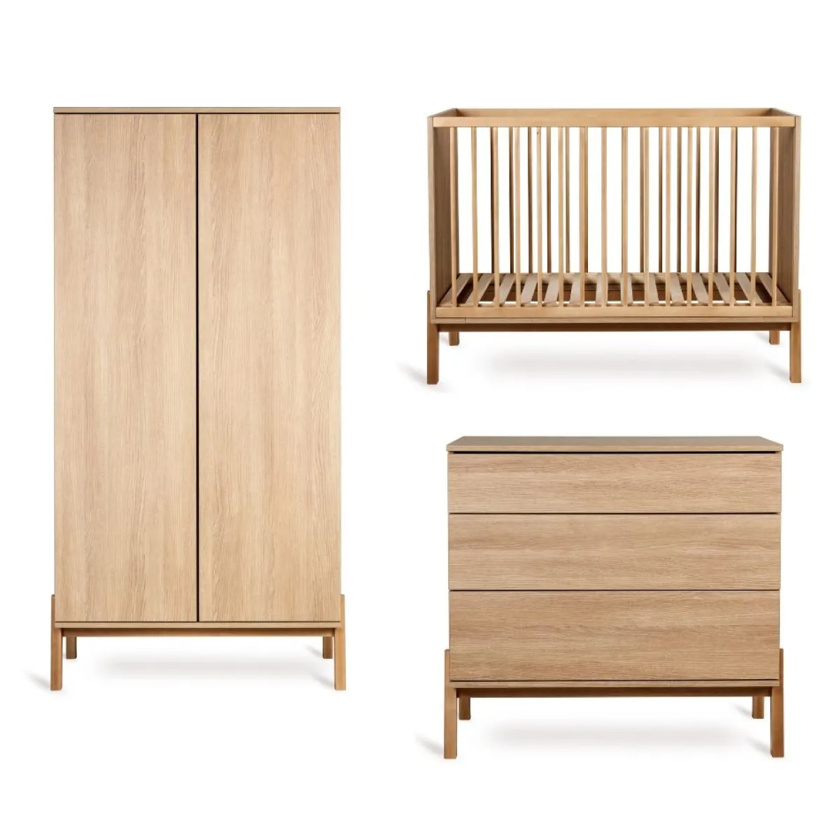 Quax Complete Babykamers * 3 delige Babykamer Ashi Honey Ash Bruin