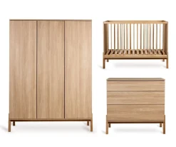 Quax Complete Babykamers * 3 delige Babykamer Ashi Honey Ash XL Bruin
