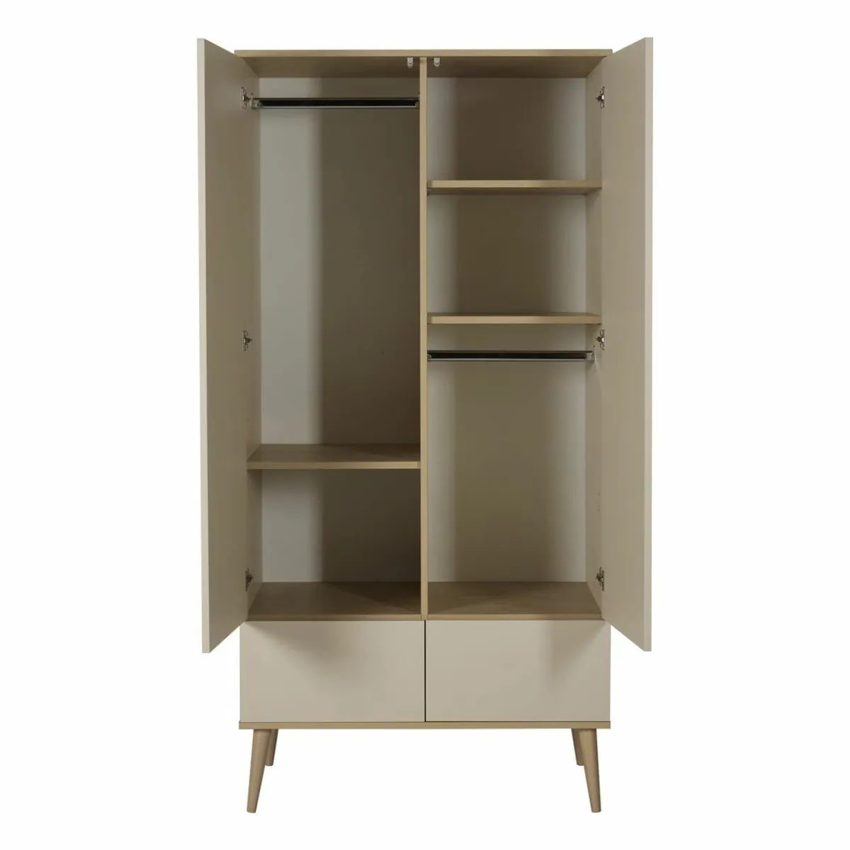 Quax Complete Babykamers * 3 delige Babykamer Flow Clay & Oak Beige