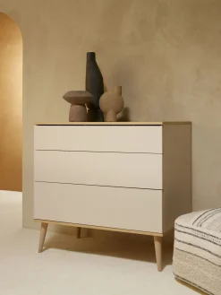 Quax Complete Babykamers * 3 delige Babykamer Flow Clay & Oak Beige