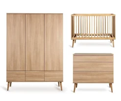 Quax Complete Babykamers * 3 delige Babykamer Flow Honey Ash XL Bruin