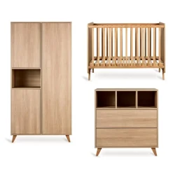 Quax Complete Babykamers * 3 delige Babykamer Loft Honey Ash Bruin