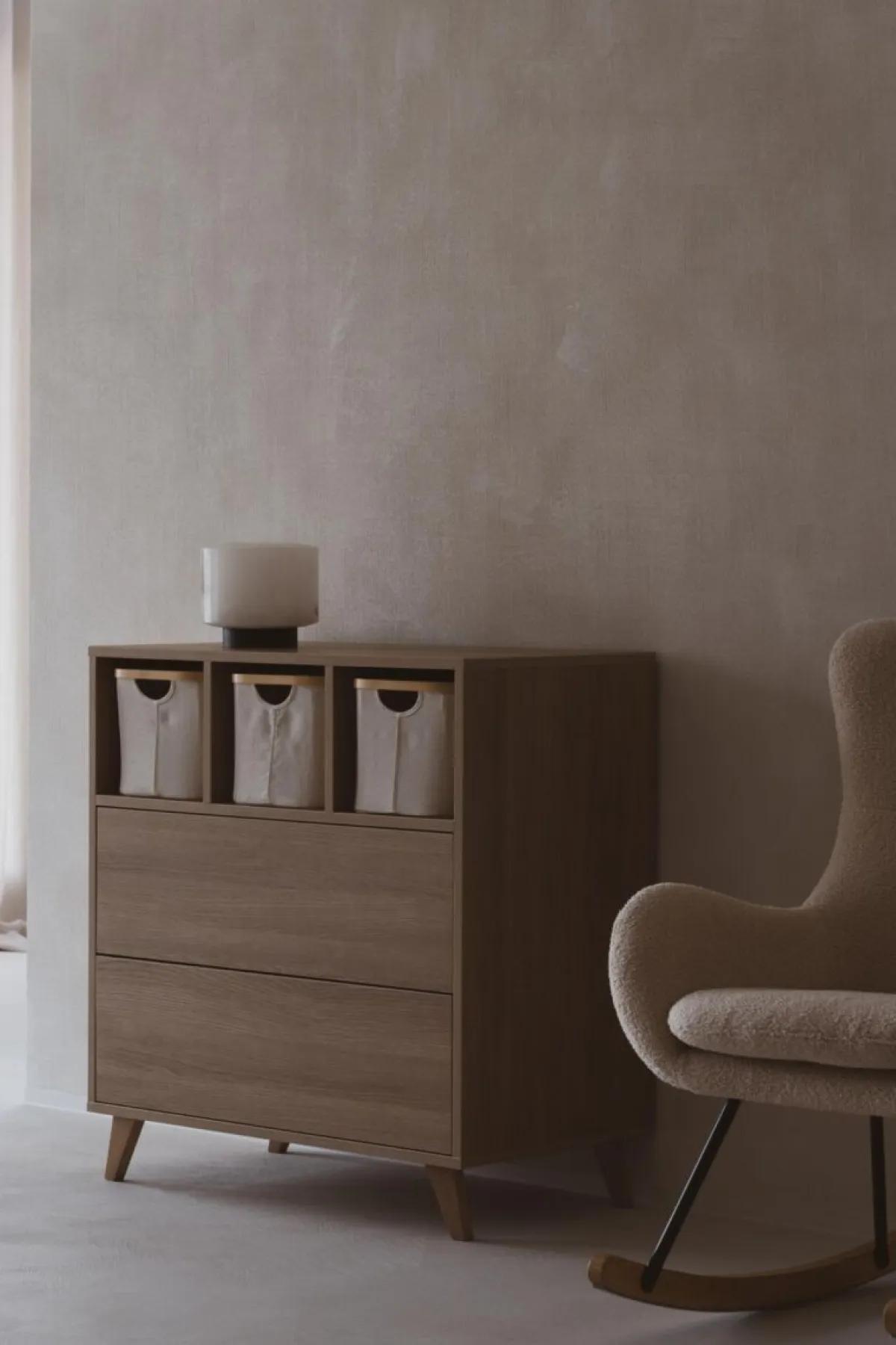 Quax Complete Babykamers * 3 delige Babykamer Loft Honey Ash Bruin