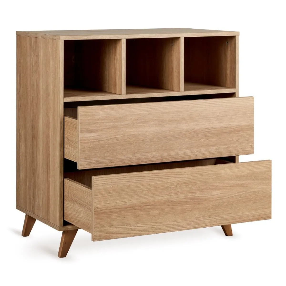 Quax Complete Babykamers * 3 delige Babykamer Loft Honey Ash Bruin