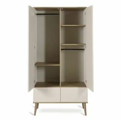 Quax Kasten|Kasten * 2-Deurskast Flow Clay & Oak Beige