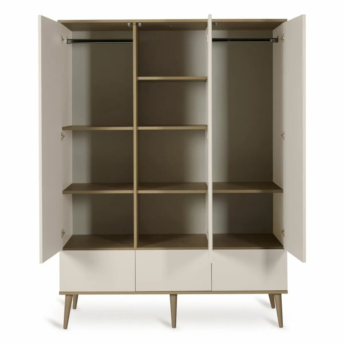 Quax Kasten|Kasten * 3-Deurskast Flow Clay & Oak Beige
