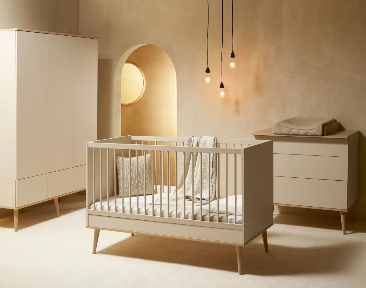 Quax Kasten|Kasten * 3-Deurskast Flow Clay & Oak Beige