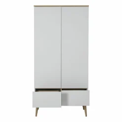 Quax Kasten|Kasten * 2-Deurskast Flow White & Oak Wit