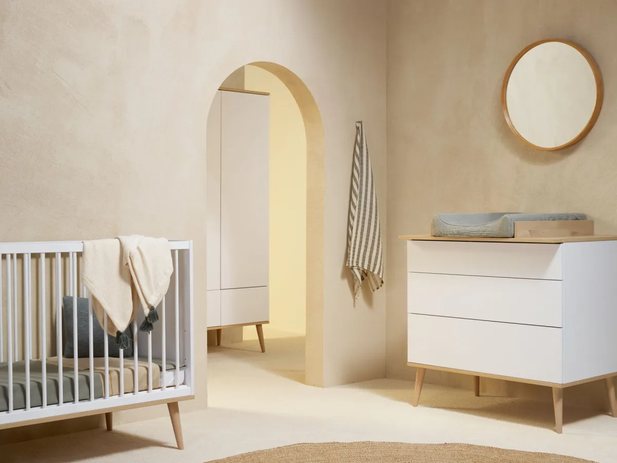 Quax Kasten|Kasten * 2-Deurskast Flow White & Oak Wit