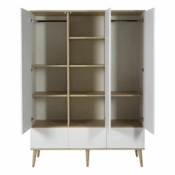 Quax Kasten|Kasten * 3-Deurskast Flow White & Oak Wit