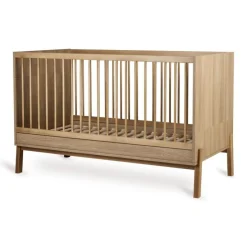 Quax Ledikanten|Peuterbedden * Doorgroeiledikant Ashi Honey Ash 70 x 140 Bruin