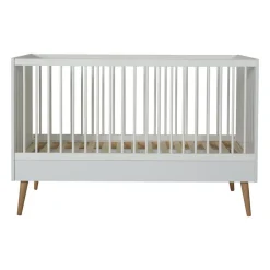 Quax Ledikanten|Peuterbedden * Doorgroeiledikant Cocoon Ice White 70 x 140 Wit