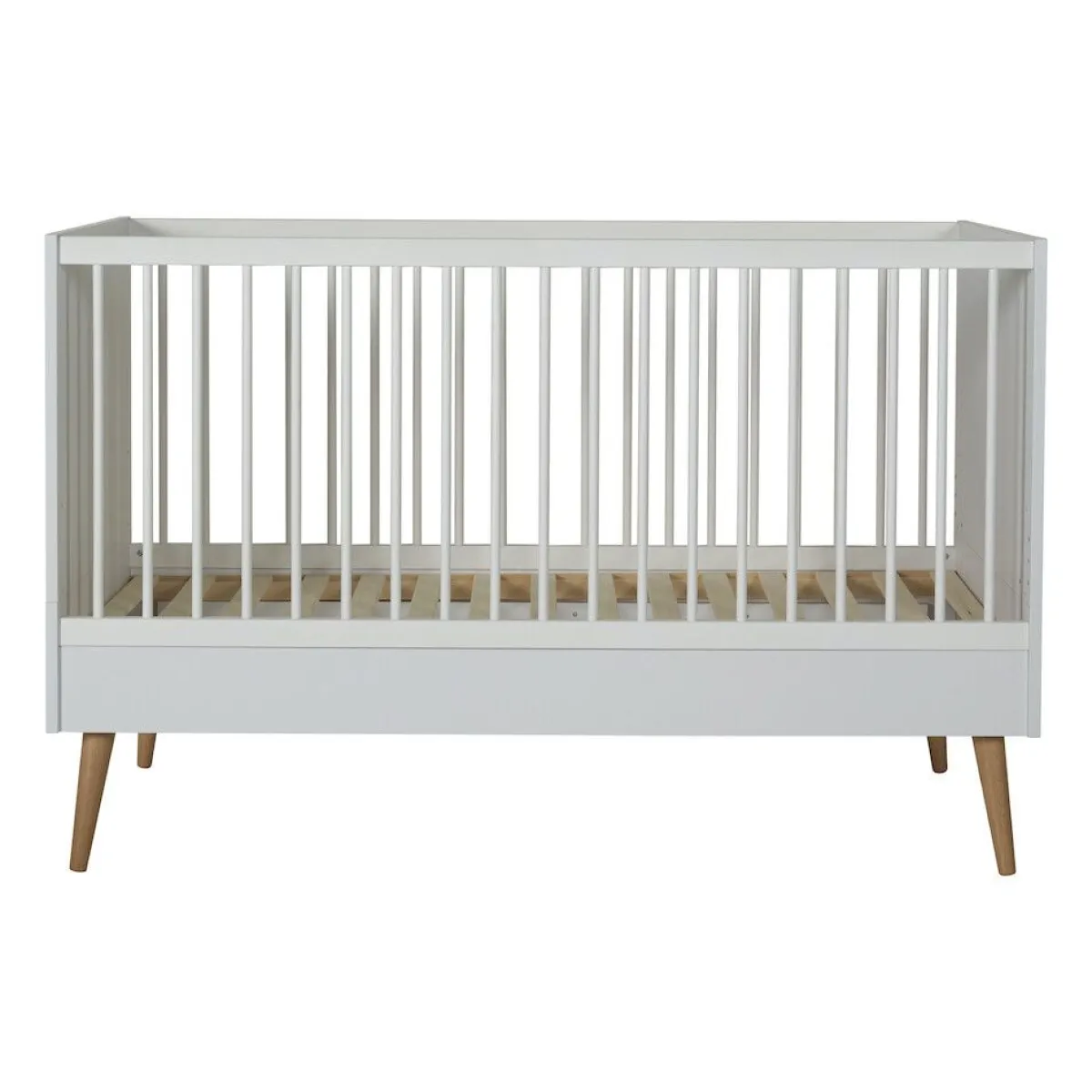 Quax Ledikanten|Peuterbedden * Doorgroeiledikant Cocoon Ice White 70 x 140 Wit