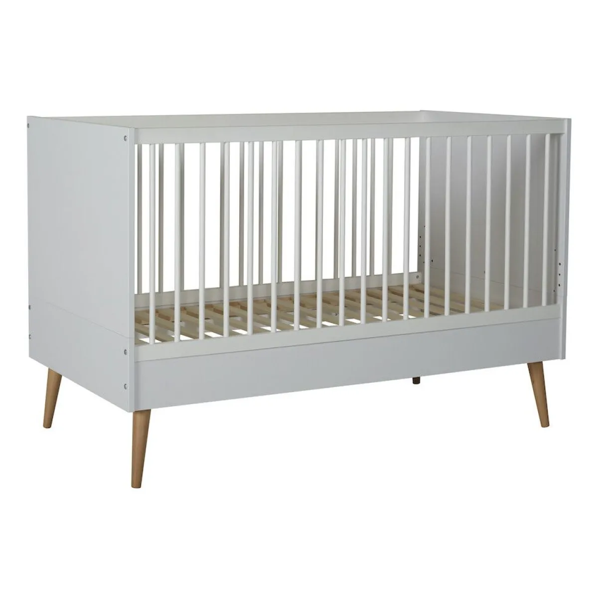 Quax Ledikanten|Peuterbedden * Doorgroeiledikant Cocoon Ice White 70 x 140 Wit