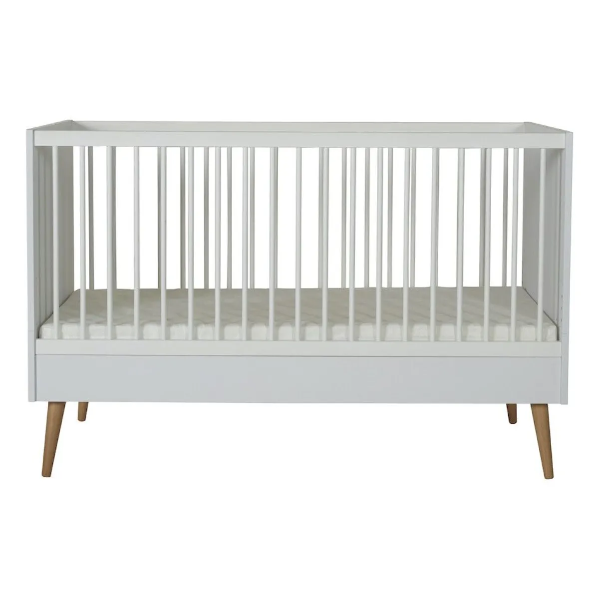Quax Ledikanten|Peuterbedden * Doorgroeiledikant Cocoon Ice White 70 x 140 Wit