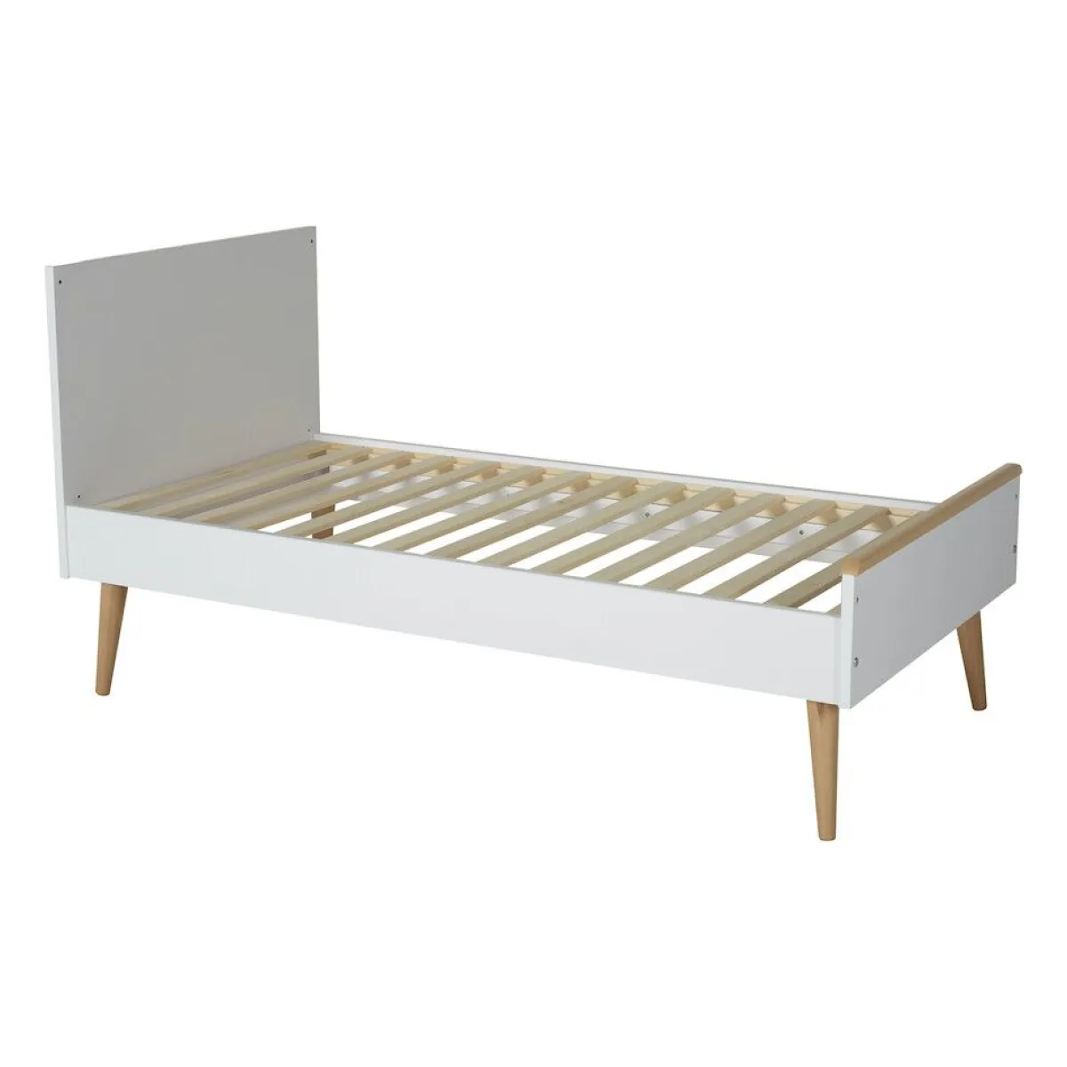 Quax Ledikanten|Peuterbedden * Doorgroeiledikant Cocoon Ice White 70 x 140 Wit