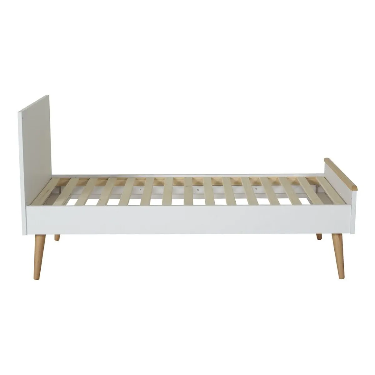 Quax Ledikanten|Peuterbedden * Doorgroeiledikant Cocoon Ice White 70 x 140 Wit