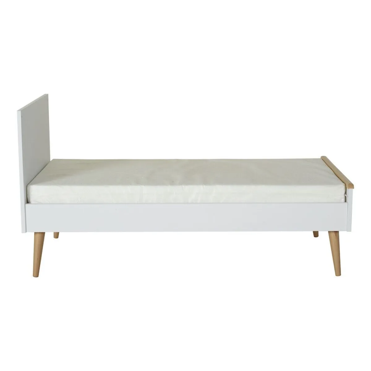 Quax Ledikanten|Peuterbedden * Doorgroeiledikant Cocoon Ice White 70 x 140 Wit