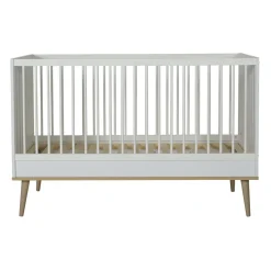 Quax Ledikanten|Peuterbedden * Doorgroeiledikant Flow White & Oak 70 x 140 Wit