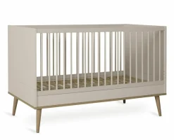 Quax Ledikanten|Peuterbedden * Doorgroeiledikant Flow Clay & Oak 70 x 140 Beige