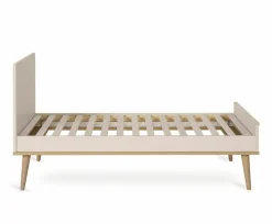 Quax Ledikanten|Peuterbedden * Doorgroeiledikant Flow Clay & Oak 70 x 140 Beige