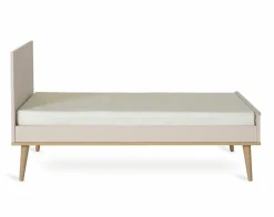 Quax Ledikanten|Peuterbedden * Doorgroeiledikant Flow Clay & Oak 70 x 140 Beige
