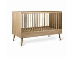 Quax Ledikanten|Peuterbedden * Doorgroeiledikant Flow Honey Ash 70 x 140 Bruin