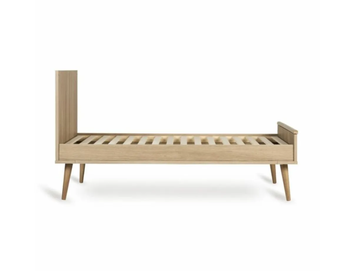 Quax Ledikanten|Peuterbedden * Doorgroeiledikant Flow Honey Ash 70 x 140 Bruin