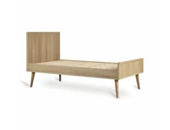 Quax Ledikanten|Peuterbedden * Doorgroeiledikant Flow Honey Ash 70 x 140 Bruin