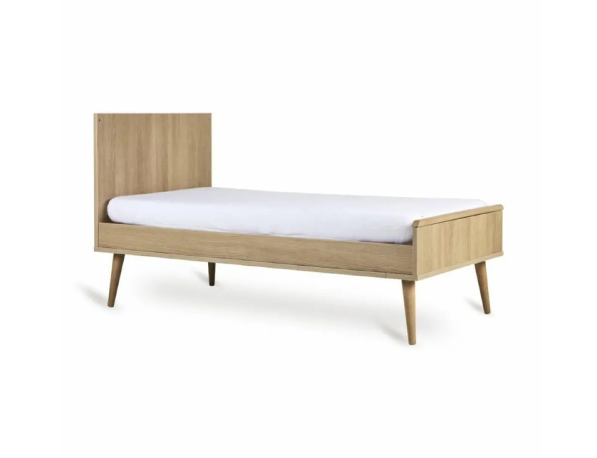 Quax Ledikanten|Peuterbedden * Doorgroeiledikant Flow Honey Ash 70 x 140 Bruin