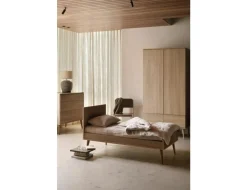 Quax Ledikanten|Peuterbedden * Doorgroeiledikant Flow Honey Ash 70 x 140 Bruin
