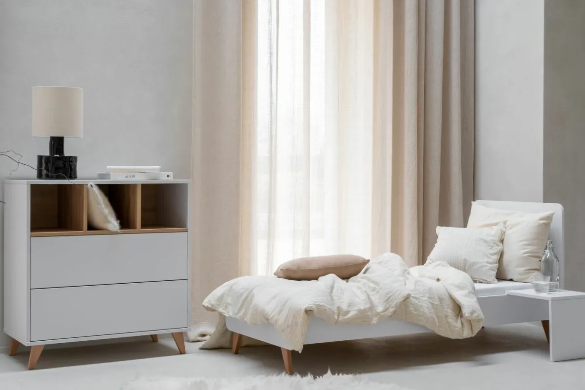 Quax Ledikanten|Peuterbedden * Doorgroeiledikant Loft White 70 x 140 Wit