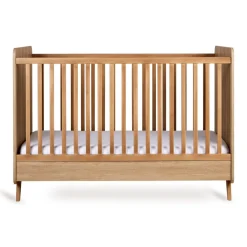 Quax Ledikanten|Peuterbedden * Doorgroeiledikant Loft Honey Ash 70 x 140 Bruin