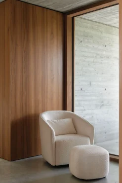 Quax Accessoires * Fauteuil Gomi Swivel & Gliding Cream Wit