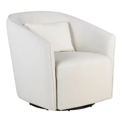 Quax Accessoires * Fauteuil Gomi Swivel & Gliding Mohair Beige