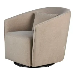 Quax Accessoires * Fauteuil Gomi Swivel & Gliding Mohair Latte Bruin