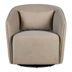 Quax Accessoires * Fauteuil Gomi Swivel & Gliding Mohair Latte Bruin