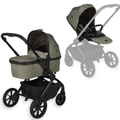 Quax Combi Kinderwagens * Kinderwagen Echo Compleet Moss Zwart