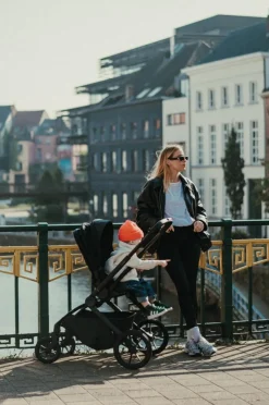Quax Combi Kinderwagens * Kinderwagen Echo Compleet Black Zwart