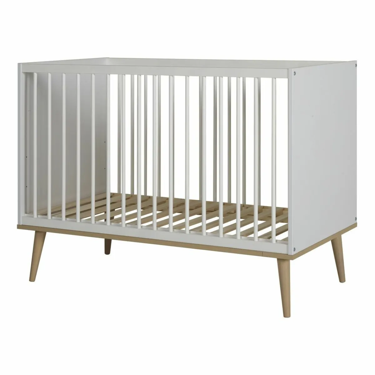 Quax Ledikanten * Ledikant Flow White & Oak Wit