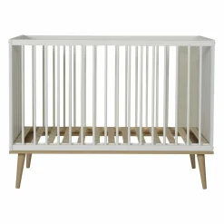 Quax Ledikanten * Ledikant Flow White & Oak Wit