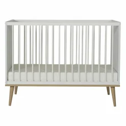 Quax Ledikanten * Ledikant Flow White & Oak Wit