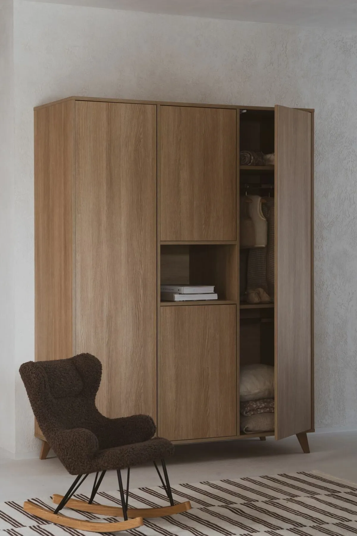 Quax Accessoires * Schommelstoel Deluxe Bison Bruin